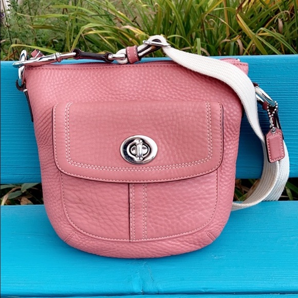 AUTHENTIC COACH HAMILTON F43057 LEATHER MESSENGER - Picture 5 of 16